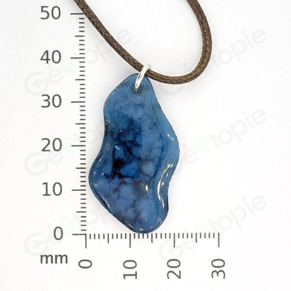 Blauer Traveller-Anhänger