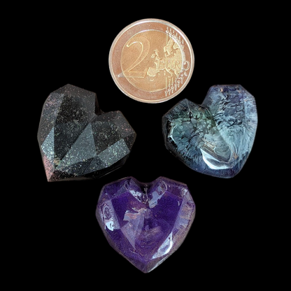 Petits coeurs à paillettes