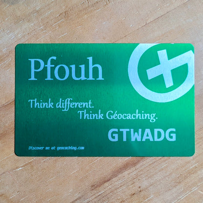 Badge géocaching personnalisé