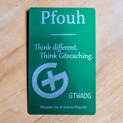 Badge géocaching personnalisé